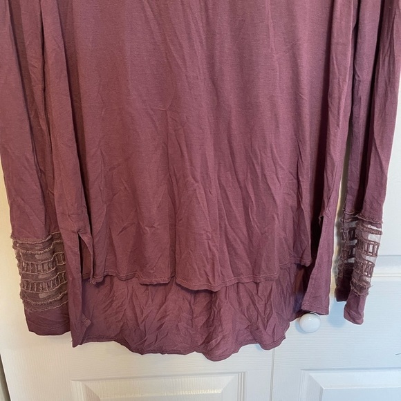 LUCKY BRAND DARK ROSE LONG SLEEVE BLOUSE - Picture 4 of 6